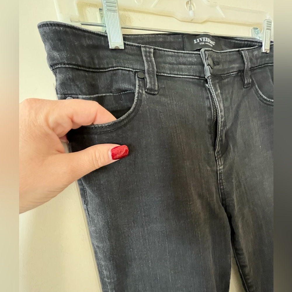 Liverpool Los Angeles Black Designer Skinny Jeans Women’s Size 10 - Picture 6 of 15